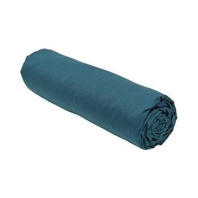 Drap housse - TODAY - Essential - 140x190cm - Coton 100% - Bonnet 23cm - Bleu Blanc - Publicité Drap housse - TODAY - Essential - 140x190cm - Coton 100% - Bonnet 23cm - Bleu Blanc - Publicité