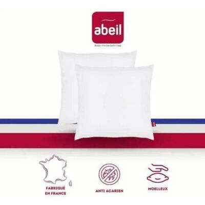 Ensemble de 2 Oreillers Abeil 60x60cm - Anti-allergénique & Résistant aux Acariens - Publicité Ensemble de 2 Oreillers Abeil 60x60cm - Anti-allergénique & Résistant aux Acariens - Publicité