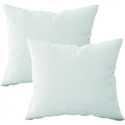 Lot de 2 oreillers coussins de garnissage - 50 x 50 cm - Blanc - Vivezen Blanc - Publicité Lot de 2 oreillers coussins de garnissage - 50 x 50 cm - Blanc - Vivezen Blanc - Publicité