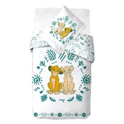 Parure de lit - DISNEY - Le Roi Lion - Housse de couette réversible - 100% coton - 140x200 cm Bleu - Publicité Parure de lit - DISNEY - Le Roi Lion - Housse de couette réversible - 100% coton - 140x200 cm Bleu - Publicité