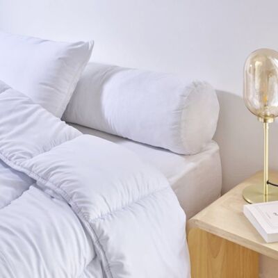 Traversin 140cm Coton Bio - Confort Moelleux - Polochon enveloppe 100% coton issu de l’agriculture biologique - BLEU CALIN Blanc - Publicité Traversin 140cm Coton Bio - Confort Moelleux - Polochon enveloppe 100% coton issu de l’agriculture biologique - BLEU CALIN Blanc - Publicité