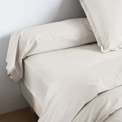 Taie de traversin coton percale Écru 90 cm - SOMEO - Ecru - Fabriqué en France - Someo Beige - Publicité Taie de traversin coton percale Écru 90 cm - SOMEO - Ecru - Fabriqué en France - Someo Beige - Publicité