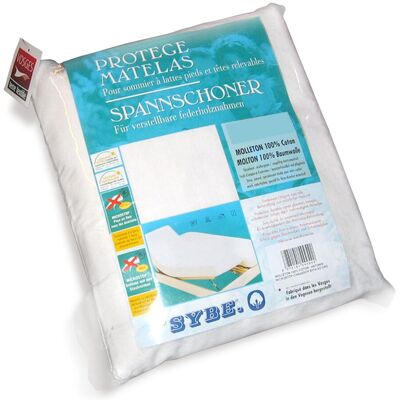 LINNEA Protège matelas 2x70x190 cm ANTONIN lit articulé TPR molleton traité anti-acariens Blanc - Publicité LINNEA Protège matelas 2x70x190 cm ANTONIN lit articulé TPR molleton traité anti-acariens Blanc - Publicité