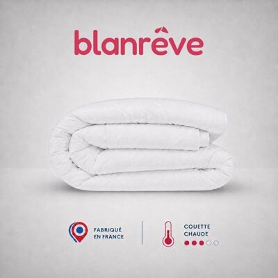 Duvet Microfibre Blanc Anti-acariens 400g - Literie - Publicité Duvet Microfibre Blanc Anti-acariens 400g - Literie - Publicité