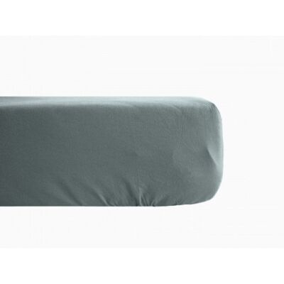 Drap housse Palace pur coton teint lavé 63 fils/cm² Vent du sud - Palace Lichen - 160 x 200 cm bonnet de 35 cm - Palace Lichen - Vert - Publicité Drap housse Palace pur coton teint lavé 63 fils/cm² Vent du sud - Palace Lichen - 160 x 200 cm bonnet de 35 cm - Palace Lichen - Vert - Publicité