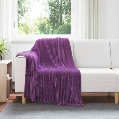 Couverture - VIDAXL - Jeté - Violet - 150 x 130 cm - Polaire polyester Violet - Publicité Couverture - VIDAXL - Jeté - Violet - 150 x 130 cm - Polaire polyester Violet - Publicité