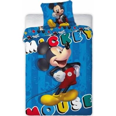 Parure de lit - Disney - Mickey - Housse réversible - 140x200 cm - 100% Polyester - Publicité Parure de lit - Disney - Mickey - Housse réversible - 140x200 cm - 100% Polyester - Publicité