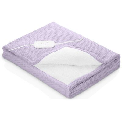 Couverture chauffante reversible - MEDISANA - HB 418 - 120 W - 9 réglages - 180 x 130 cm - Violet Violet - Publicité Couverture chauffante reversible - MEDISANA - HB 418 - 120 W - 9 réglages - 180 x 130 cm - Violet Violet - Publicité