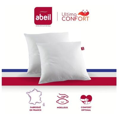 ABEIL Modèle Ensemble de 2 Oreillers Ultima Confort - 60 x 60 cm - Publicité ABEIL Modèle Ensemble de 2 Oreillers Ultima Confort - 60 x 60 cm - Publicité