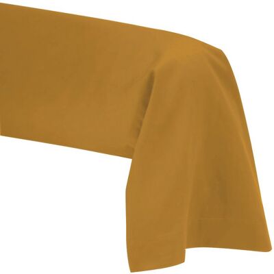 LE LINGE DE JULES Taie de Traversin 45 x 185 cm - Safran - 100% coton 57 Fils Jaune - Publicité LE LINGE DE JULES Taie de Traversin 45 x 185 cm - Safran - 100% coton 57 Fils Jaune - Publicité