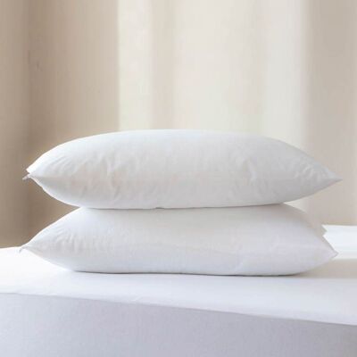 Lot de 2 protège oreillers bouclette imperméable 50x70 - Blanc - Terre de Nuit Blanc - Publicité Lot de 2 protège oreillers bouclette imperméable 50x70 - Blanc - Terre de Nuit Blanc - Publicité