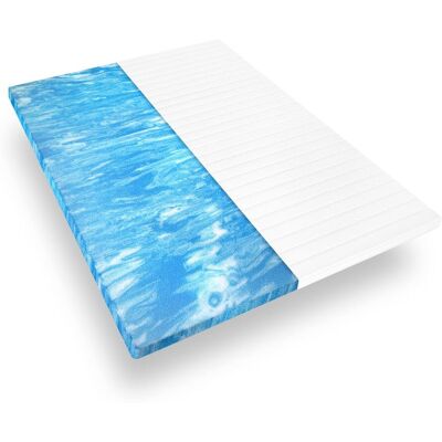 MISTER SANDMAN Surmatelas en mousse gel 120x190 - Épaisseur 5 cm - Housse en microfibre douce - Sur matelas moelleux - Matériaux hygiéniques - Publicité MISTER SANDMAN Surmatelas en mousse gel 120x190 - Épaisseur 5 cm - Housse en microfibre douce - Sur matelas moelleux - Matériaux hygiéniques - Publicité