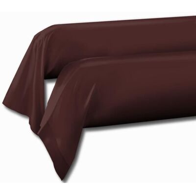 Lot de 2 taies de traversin - LOVELY HOME - LH71586 - 85 x 185 cm - Marron Marron - Publicité Lot de 2 taies de traversin - LOVELY HOME - LH71586 - 85 x 185 cm - Marron Marron - Publicité