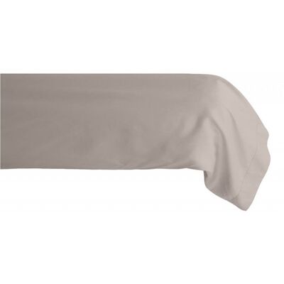 Taie de traversin percale pur coton peigné longues fibres 80 fils/cm² Vent du sud - 43x190 - Lin Beige - Publicité Taie de traversin percale pur coton peigné longues fibres 80 fils/cm² Vent du sud - 43x190 - Lin Beige - Publicité