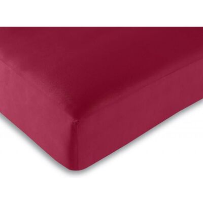 MATIN CALIN Drap housse - 100% coton - 180 x 200 cm - Rouge - 57 fils/cm² - King size Rouge - Publicité MATIN CALIN Drap housse - 100% coton - 180 x 200 cm - Rouge - 57 fils/cm² - King size Rouge - Publicité