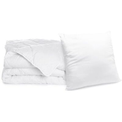 BLEU CALIN Pack Couette Chaude + Oreiller Lavable à 95 pour lit 1 Personne - Couette 140x200cm + 1 oreiller 60x60cm Blanc - Publicité BLEU CALIN Pack Couette Chaude + Oreiller Lavable à 95 pour lit 1 Personne - Couette 140x200cm + 1 oreiller 60x60cm Blanc - Publicité
