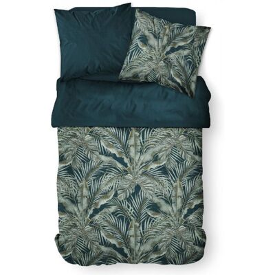 TODAY Parure de lit feuillage tropical en coton - Sunshine - 240 X 260 cm - Vert Vert - Publicité TODAY Parure de lit feuillage tropical en coton - Sunshine - 240 X 260 cm - Vert Vert - Publicité