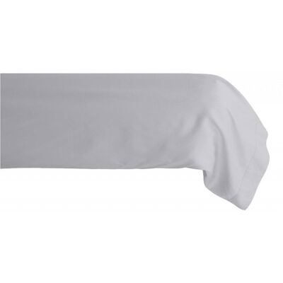 Taie de traversin percale pur coton peigné longues fibres 80 fils/cm² Vent du sud - Perle - 43 x 195 cm - Perle - Gris - Publicité Taie de traversin percale pur coton peigné longues fibres 80 fils/cm² Vent du sud - Perle - 43 x 195 cm - Perle - Gris - Publicité