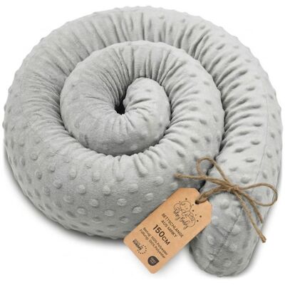 TOTSY BABY Oreiller Corps Dormeur Latéral 150 cm Velvet Long Coussin Ergonomique Respirant Soutien Cou Confort Gris Clair - Publicité TOTSY BABY Oreiller Corps Dormeur Latéral 150 cm Velvet Long Coussin Ergonomique Respirant Soutien Cou Confort Gris Clair - Publicité
