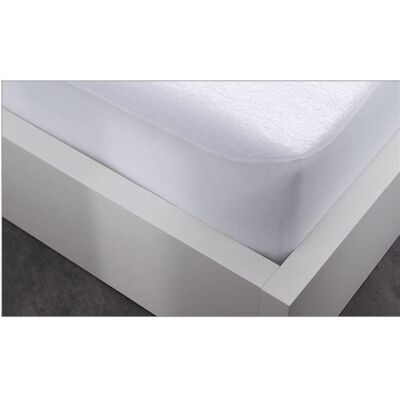 BY NIGHT Protège Matelas Alèse imperméable - Forme drap - 160 x 200 cm Blanc - Publicité BY NIGHT Protège Matelas Alèse imperméable - Forme drap - 160 x 200 cm Blanc - Publicité