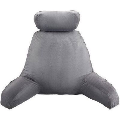 VEVOR Coussin de lecture avec appui-tête amovible grand oreiller de lecture en mousse à mémoire de forme avec 3 poches et tissu en Gris - Publicité VEVOR Coussin de lecture avec appui-tête amovible grand oreiller de lecture en mousse à mémoire de forme avec 3 poches et tissu en Gris - Publicité