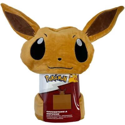 Plaid polaire à capuche 3D - POKEMON - Evoli - 120 x 150 cm Noir - Publicité Plaid polaire à capuche 3D - POKEMON - Evoli - 120 x 150 cm Noir - Publicité
