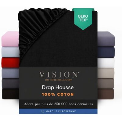 SEVENOAKS Vision Drap Plat - 200x200 - Coton - Avec Angles - 30cm Hauteur - Publicité SEVENOAKS Vision Drap Plat - 200x200 - Coton - Avec Angles - 30cm Hauteur - Publicité