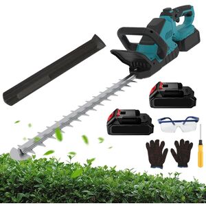 UVERBON Taille-haies électrique 1200rpm Cisailles à arbustes sans Fil 52cm Diamètre de coupe 16 mm Poignée rotative avec 2 Makita 21V Bleu - Publicité UVERBON Taille-haies électrique 1200rpm Cisailles à arbustes sans Fil 52cm Diamètre de coupe 16 mm Poignée rotative avec 2 Makita 21V Bleu - Publicité