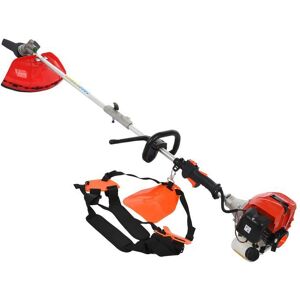 CREMLANK 5-en-1 Coupe-bordures à Essence Multifonctionnelle - Scie à Branches Hautes - Taille-haies électrique - tête de coupe - Trancheuse Rouge - Publicité CREMLANK 5-en-1 Coupe-bordures à Essence Multifonctionnelle - Scie à Branches Hautes - Taille-haies électrique - tête de coupe - Trancheuse Rouge - Publicité