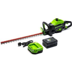 Greenworks - GD60HT66K2 - 66 cm lame - Taille-haies - Publicité Greenworks - GD60HT66K2 - 66 cm lame - Taille-haies - Publicité