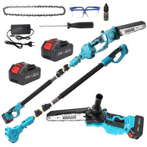 UVERBON Tronçonneuse à perche 2 en 1 de 20 cm - Tronçonneuse avec rallonge - Tronçonneuse pour branches darbres - Avec 2 batteries - Publicité UVERBON Tronçonneuse à perche 2 en 1 de 20 cm - Tronçonneuse avec rallonge - Tronçonneuse pour branches darbres - Avec 2 batteries - Publicité