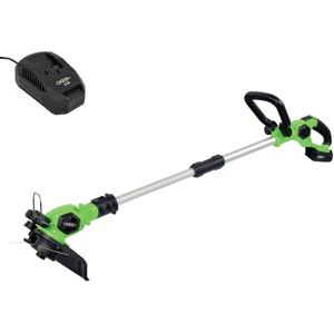 OXEO Coupe bordures sans fil 18V Easy Full avec batterie 2A et chargeur - Diamètre coupe 23cm - Tube télescopique - Poignée réglable - Publicité OXEO Coupe bordures sans fil 18V Easy Full avec batterie 2A et chargeur - Diamètre coupe 23cm - Tube télescopique - Poignée réglable - Publicité