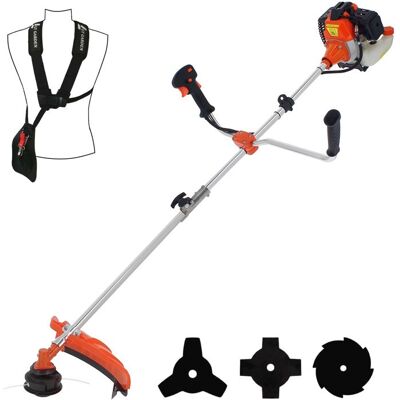 GT GARDEN - Débroussailleuse thermique 52 cm3 3 CV Orange - Publicité GT GARDEN - Débroussailleuse thermique 52 cm3 3 CV Orange - Publicité