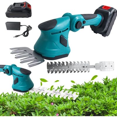 PRUMYA Cisaille à Gazon et Arbustes Sans Fil Taille Haie Sans Fil 21V 650W Sécateurs Électriques Sans Fil pour Jardin Clôture Jardinage Bleu - Publicité PRUMYA Cisaille à Gazon et Arbustes Sans Fil Taille Haie Sans Fil 21V 650W Sécateurs Électriques Sans Fil pour Jardin Clôture Jardinage Bleu - Publicité