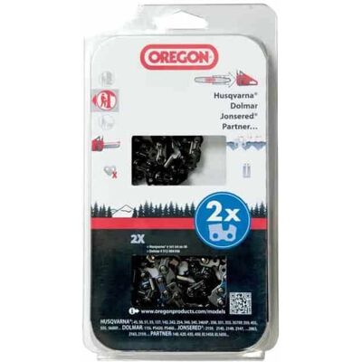 Chaîne de tronçonneuse Oregon - 56 maillons pour tronçonneuse 12-16" - Modèle 564443 - Publicité Chaîne de tronçonneuse Oregon - 56 maillons pour tronçonneuse 12-16" - Modèle 564443 - Publicité