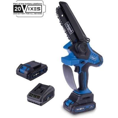 Taille-haie Scheppach BC-PS150-X - Batterie 2Ah, Chargeur inclus - Publicité Taille-haie Scheppach BC-PS150-X - Batterie 2Ah, Chargeur inclus - Publicité