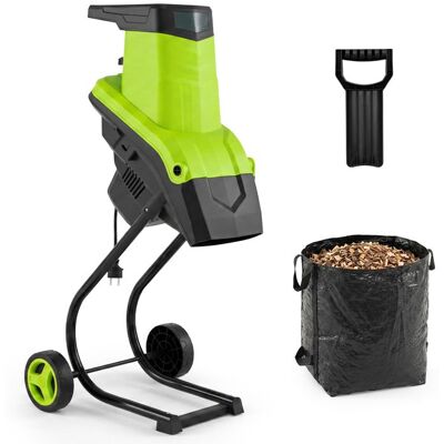 GIANTEX Broyeur Vegetaux et Branches 2500W Ratio de Broyage 21:1 Déchiqueteuse Végétaux 45mm avec Sac Ramassage 50L Vert - Publicité GIANTEX Broyeur Vegetaux et Branches 2500W Ratio de Broyage 21:1 Déchiqueteuse Végétaux 45mm avec Sac Ramassage 50L Vert - Publicité