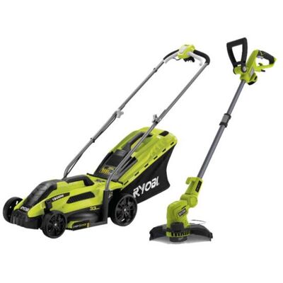 Pack RYOBI Tondeuse électrique 1300W 33cm RLM13E33S - Coupe bordures et dresse bordures 500W RLT5127 - Publicité Pack RYOBI Tondeuse électrique 1300W 33cm RLM13E33S - Coupe bordures et dresse bordures 500W RLT5127 - Publicité