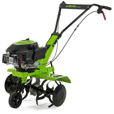 Motobineuse thermique 5CV 149Cm3 Largeur de Travail 630mm Fraise Ø260mm - Motoculteur à Essence 4T Labourer Jardin Potager VITO Vert - Publicité Motobineuse thermique 5CV 149Cm3 Largeur de Travail 630mm Fraise Ø260mm - Motoculteur à Essence 4T Labourer Jardin Potager VITO Vert - Publicité