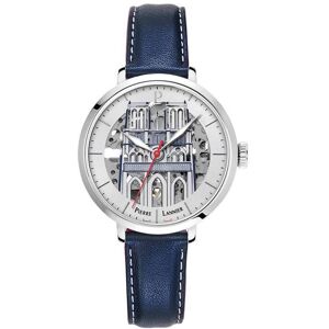 PIERRE LANNIER Montre Femme COEUR BATTANT Argenté Cadran Argenté Bracelet Cuir Bleu 14 MM Gris - Publicité PIERRE LANNIER Montre Femme COEUR BATTANT Argenté Cadran Argenté Bracelet Cuir Bleu 14 MM Gris - Publicité
