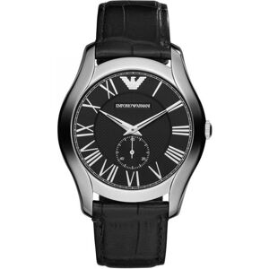 Emporio Armani ARMANI Montre Homme AR1703 Bracelet Cuir Noir Noir - Publicité Emporio Armani ARMANI Montre Homme AR1703 Bracelet Cuir Noir Noir - Publicité