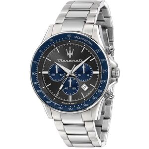 Montre - MASERATI - Sfida - Chronographe - Quartz - Étanche 10 ATM Noir - Publicité Montre - MASERATI - Sfida - Chronographe - Quartz - Étanche 10 ATM Noir - Publicité