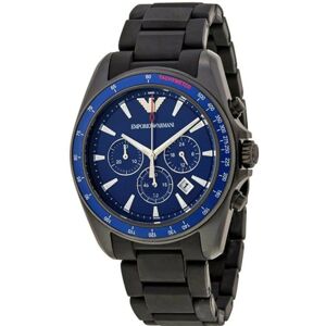 Montre - Emporio Armani - AR6121 - Quartz - Analogique - Acier inoxydable Noir - Publicité Montre - Emporio Armani - AR6121 - Quartz - Analogique - Acier inoxydable Noir - Publicité