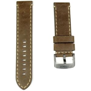 Bracelet de montre - TISSOT - Chrono XL - Cuir vieilli marron - 22mm - Boucle acier PVD gris Marron - Publicité Bracelet de montre - TISSOT - Chrono XL - Cuir vieilli marron - 22mm - Boucle acier PVD gris Marron - Publicité