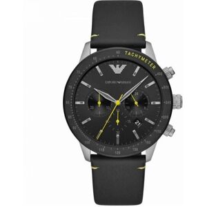 Montre - Armani - AR11325 - Cuir Noir - Quartz - Ø 44 mm Noir - Publicité Montre - Armani - AR11325 - Cuir Noir - Quartz - Ø 44 mm Noir - Publicité