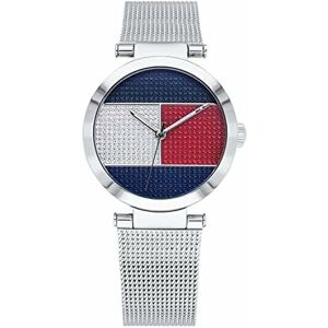 Montre analogique à quartz pour femme - Tommy Hilfiger - Bracelet en acier inoxydable - 39 mm - Gris - Cadran rond - Publicité Montre analogique à quartz pour femme - Tommy Hilfiger - Bracelet en acier inoxydable - 39 mm - Gris - Cadran rond - Publicité