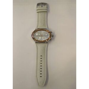 SWATCH HOMME 43MM BRACELET CUIR BOITIER ACIER INOXYDABLE QUARTZ MONTRE YVS412 - Publicité SWATCH HOMME 43MM BRACELET CUIR BOITIER ACIER INOXYDABLE QUARTZ MONTRE YVS412 - Publicité