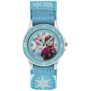 Montre - Frozen - FZN5014 - Cadran Anna et Elsa - Bracelet en tissu - Affichage analogique Bleu - Publicité Montre - Frozen - FZN5014 - Cadran Anna et Elsa - Bracelet en tissu - Affichage analogique Bleu - Publicité