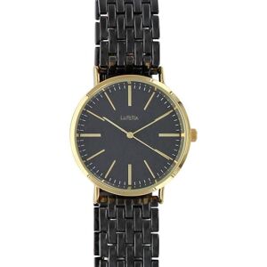 Jouailla - Montre homme Lutetia boîtier métal doré et bracelet métal noir cadran noir (750125DN) Noir - Publicité Jouailla - Montre homme Lutetia boîtier métal doré et bracelet métal noir cadran noir (750125DN) Noir - Publicité