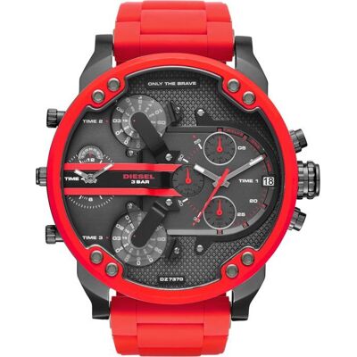 DIESEL HOMME 57MM BRACELET & BOITIER ACIER INOXYDABLE QUARTZ MONTRE DZ7370 Rouge - Publicité DIESEL HOMME 57MM BRACELET & BOITIER ACIER INOXYDABLE QUARTZ MONTRE DZ7370 Rouge - Publicité